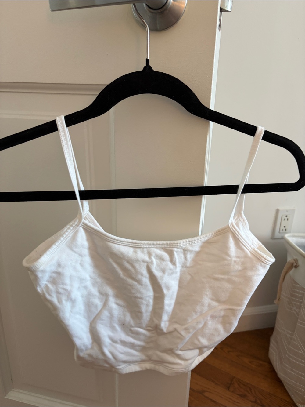 wild fable White Ribbed Crop Cami